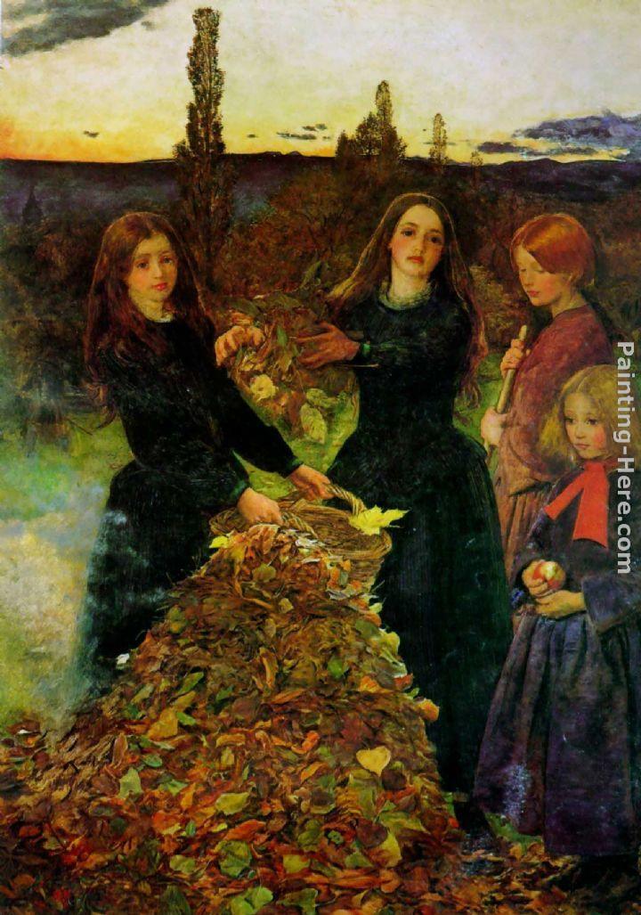 John Everett Millais Autumn Leaves